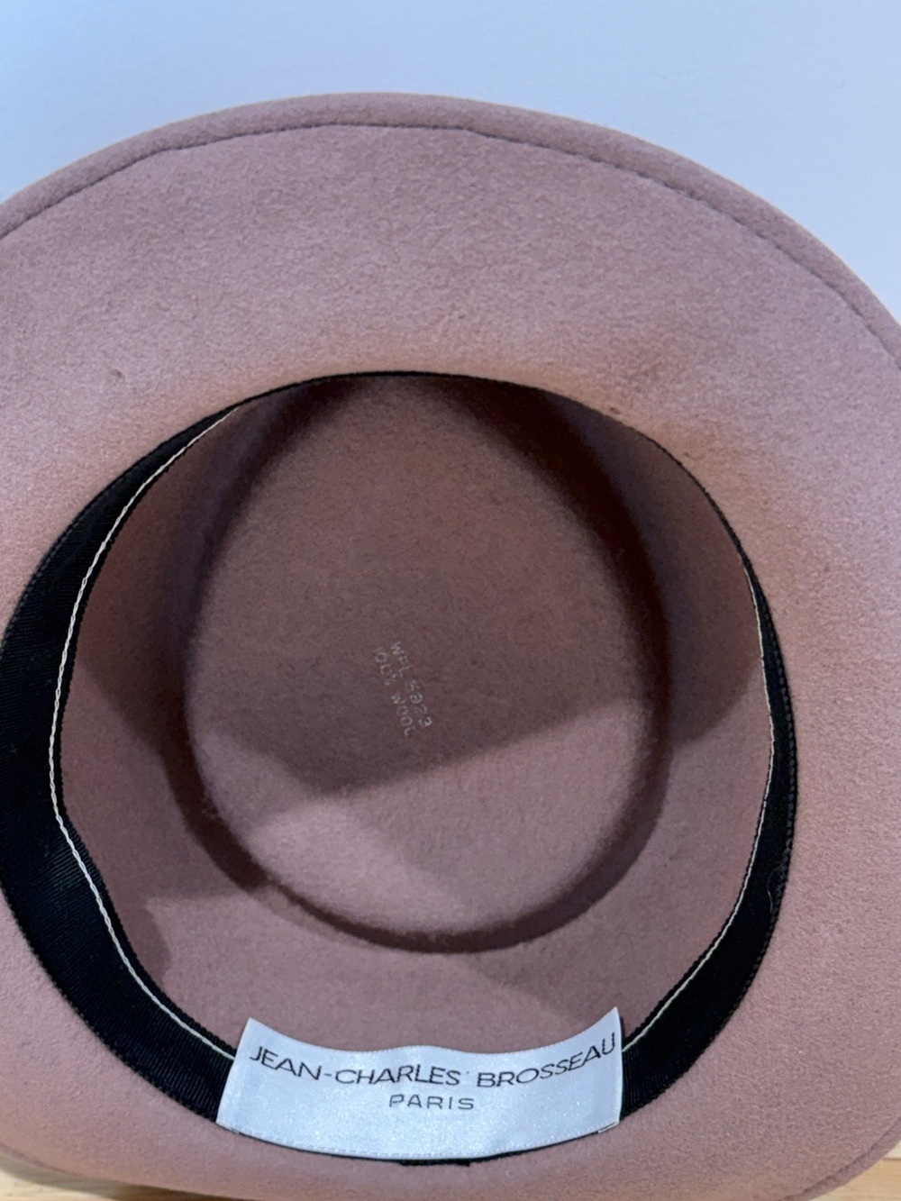 Vintage Jean-Charles Brosseau Paris Wool Fedora – Taupe/Brown - Picture 9 of 14